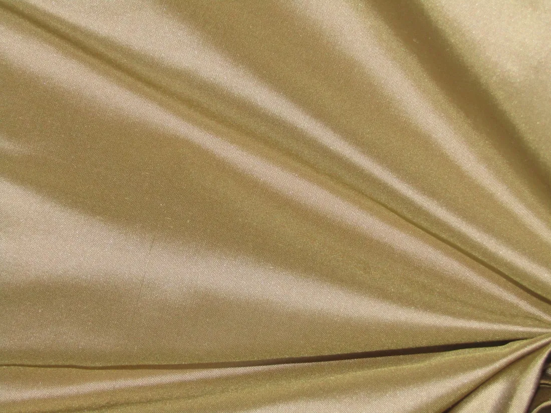100% SILK TAFFETA FABRIC Desert Gold color/dark gold dust 54" wide TAF16[2]
