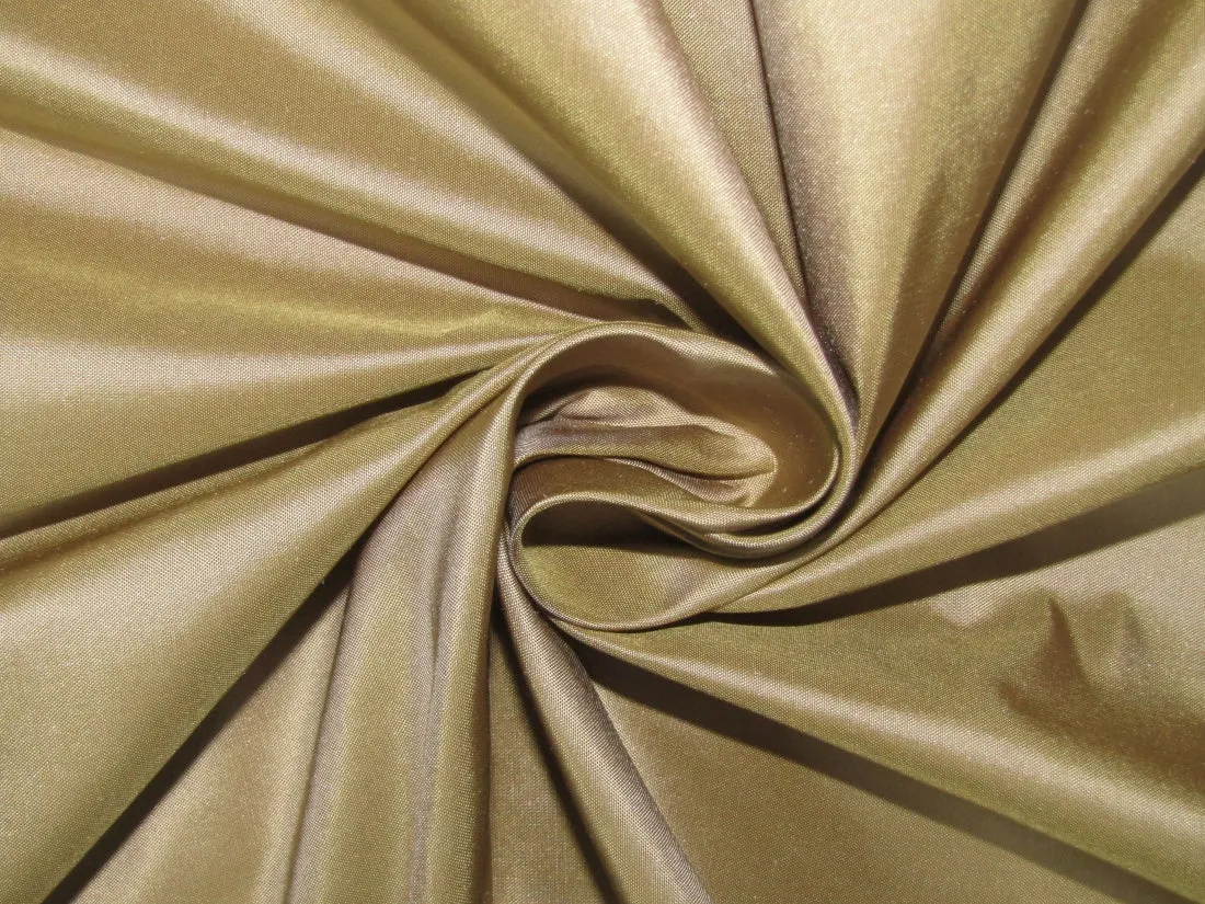 100% SILK TAFFETA FABRIC Desert Gold color/dark gold dust 54" wide TAF16[2]