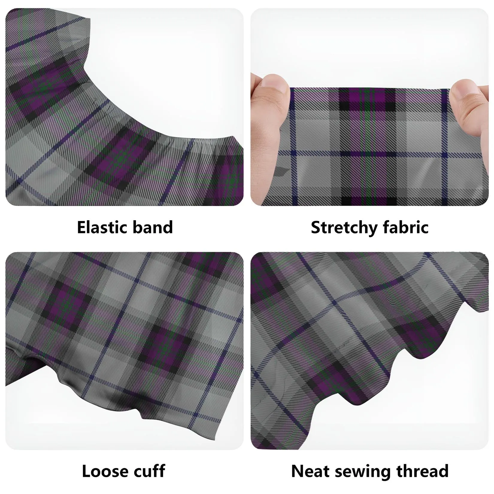 Alexander of Menstry Dress Tartan Off Shoulder Long Dress