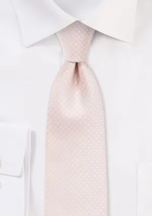 Blush Pink Pin Dot Necktie