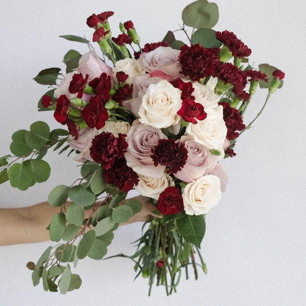 Burgundy Blush Wedding DIY Flower Kit
