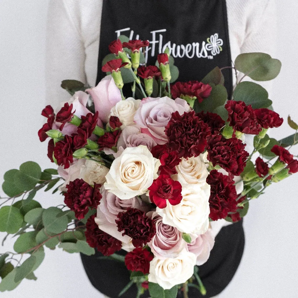 Burgundy Blush Wedding DIY Flower Kit
