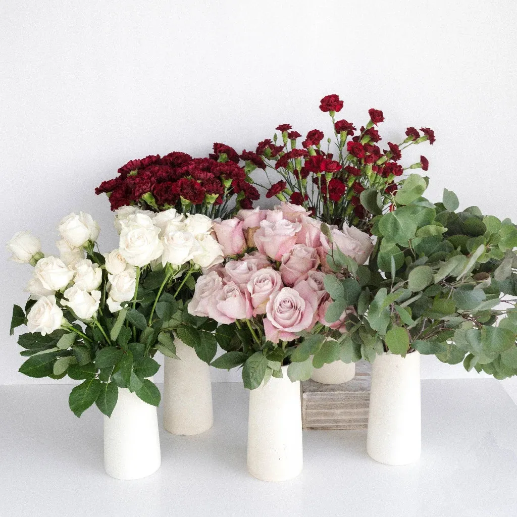 Burgundy Blush Wedding DIY Flower Kit