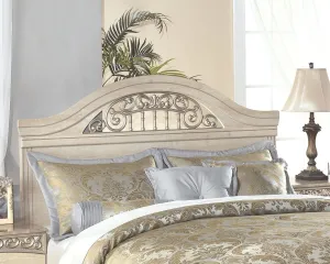 Catalina - Antique White - Queen/Full Panel Headboard