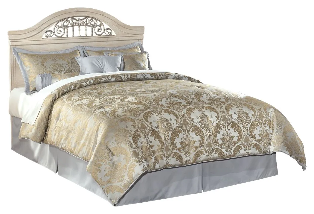 Catalina - Antique White - Queen/Full Panel Headboard