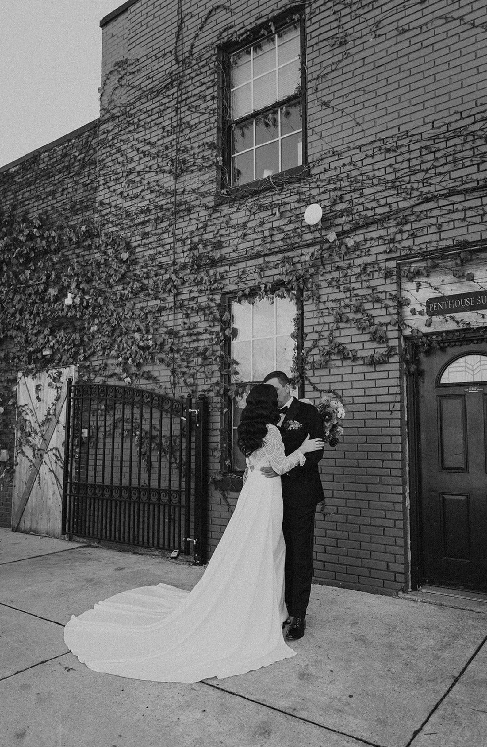 Detachable Crepe Wedding Overskirt