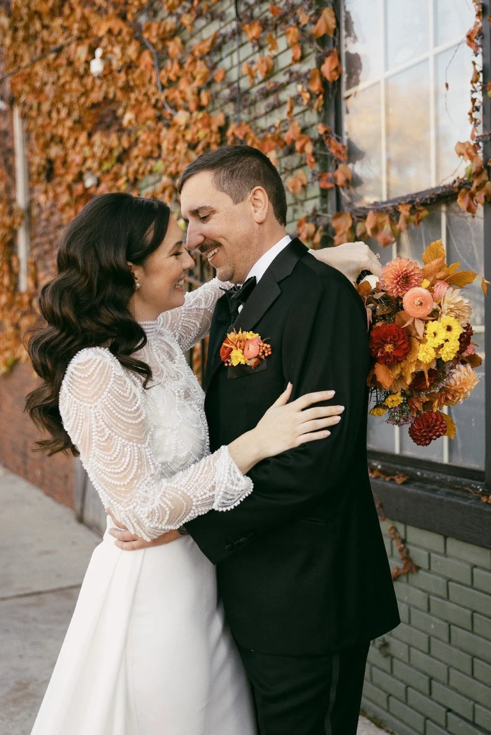 Detachable Crepe Wedding Overskirt