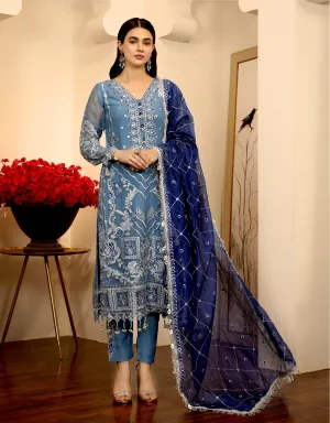 Emaan Adeel Le Festa Premium Collection '21 – LE-03 Blue Porcelain