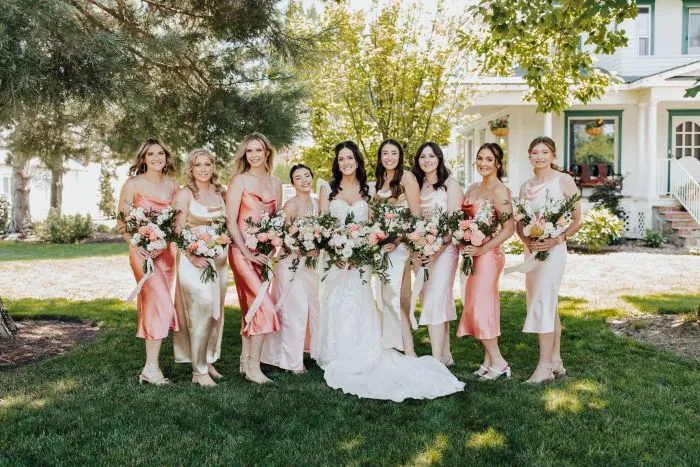 Fairytale Peach and Blush Garden Wedding