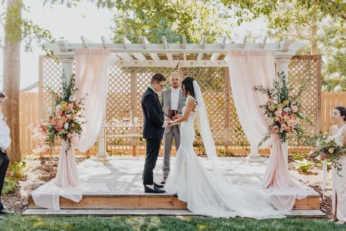 Fairytale Peach and Blush Garden Wedding