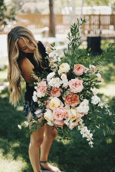 Fairytale Peach and Blush Garden Wedding