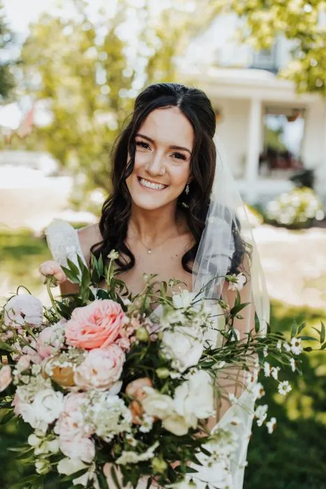 Fairytale Peach and Blush Garden Wedding