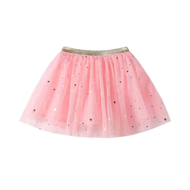 Fashion Baby Kids Girls Princess Stars Sequins Party Dance Ballet Tutu Skirts