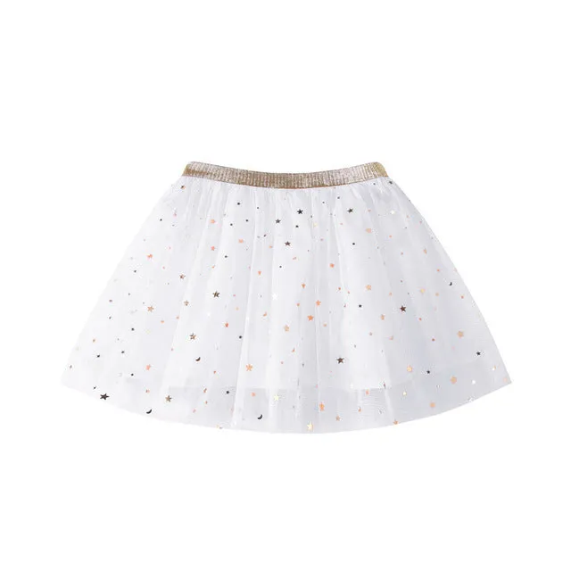 Fashion Baby Kids Girls Princess Stars Sequins Party Dance Ballet Tutu Skirts