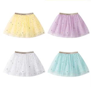 Fashion Baby Kids Girls Princess Stars Sequins Party Dance Ballet Tutu Skirts