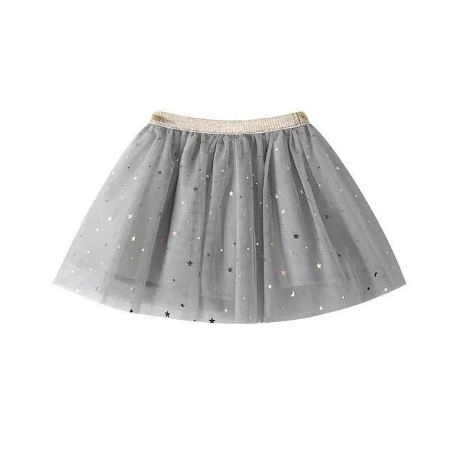 Fashion Baby Kids Girls Princess Stars Sequins Party Dance Ballet Tutu Skirts