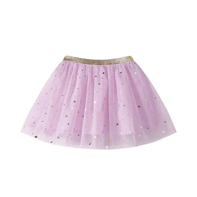 Fashion Baby Kids Girls Princess Stars Sequins Party Dance Ballet Tutu Skirts