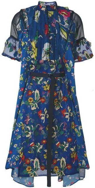 Floral Printed Panel Dress