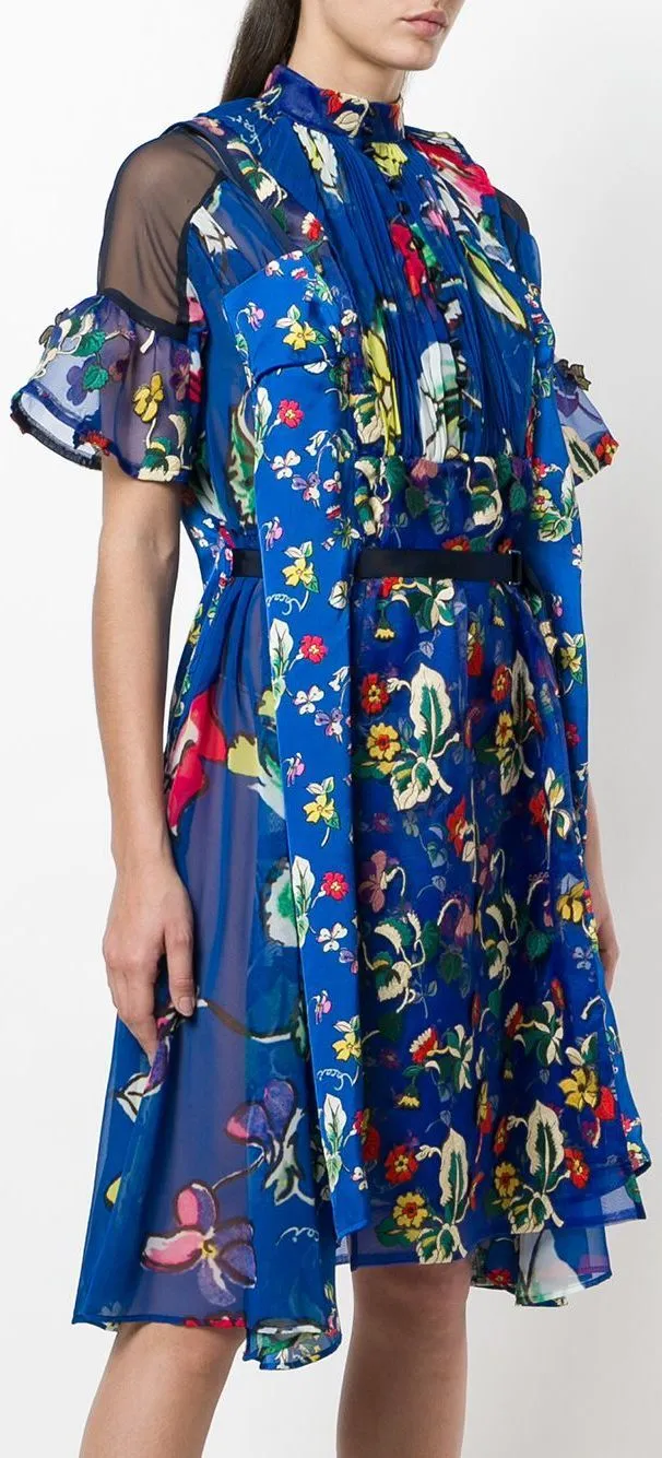 Floral Printed Panel Dress