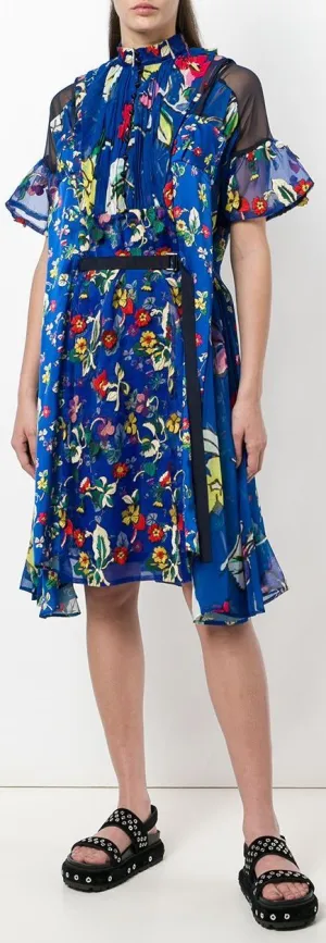 Floral Printed Panel Dress