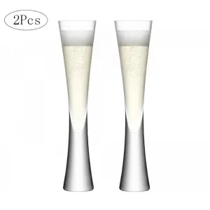 Funki Buys | Glasses | Wedding Champagne Flutes | Heavy Base 2 Pcs Set