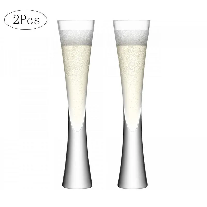 Funki Buys | Glasses | Wedding Champagne Flutes | Heavy Base 2 Pcs Set