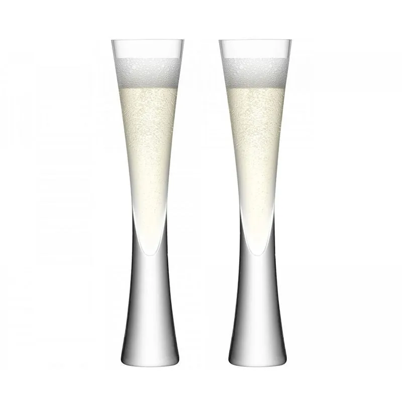 Funki Buys | Glasses | Wedding Champagne Flutes | Heavy Base 2 Pcs Set