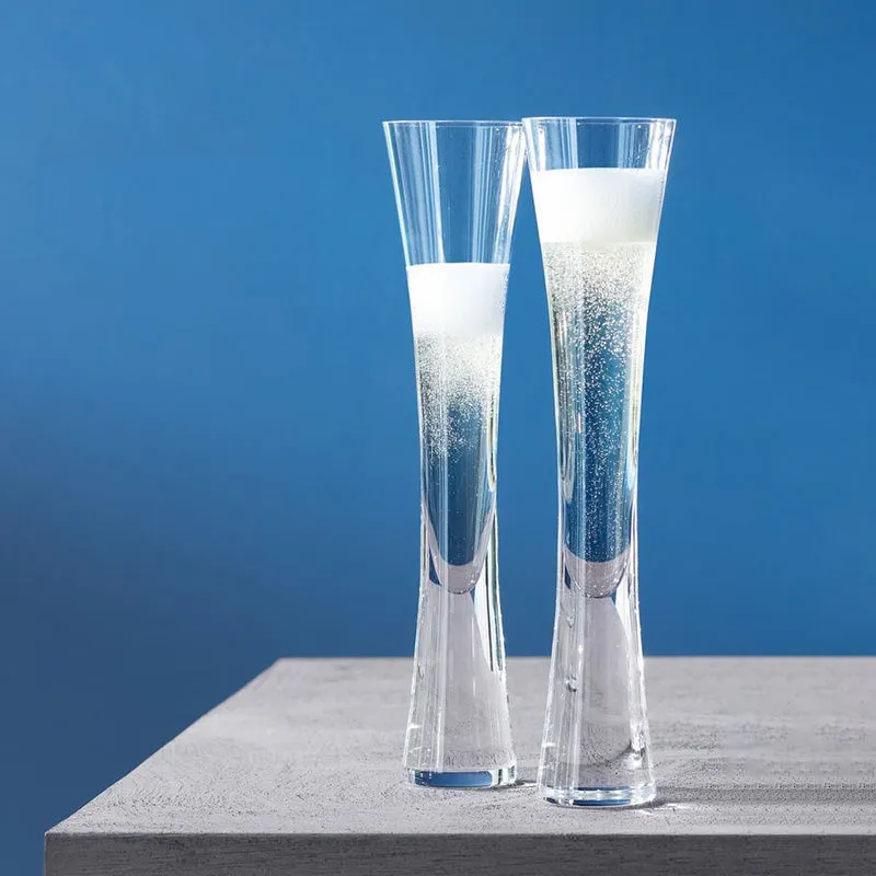 Funki Buys | Glasses | Wedding Champagne Flutes | Heavy Base 2 Pcs Set