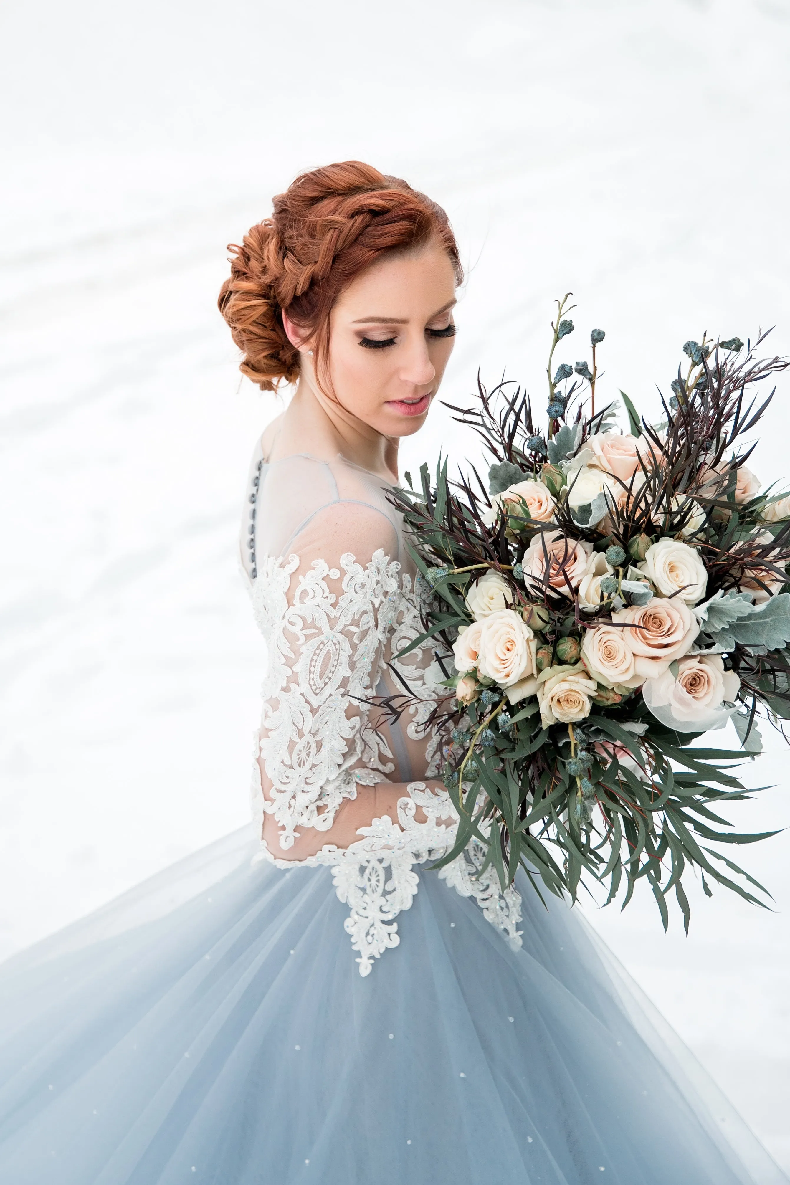 Haute Couture Blue Wedding Gown (#Alsatia)