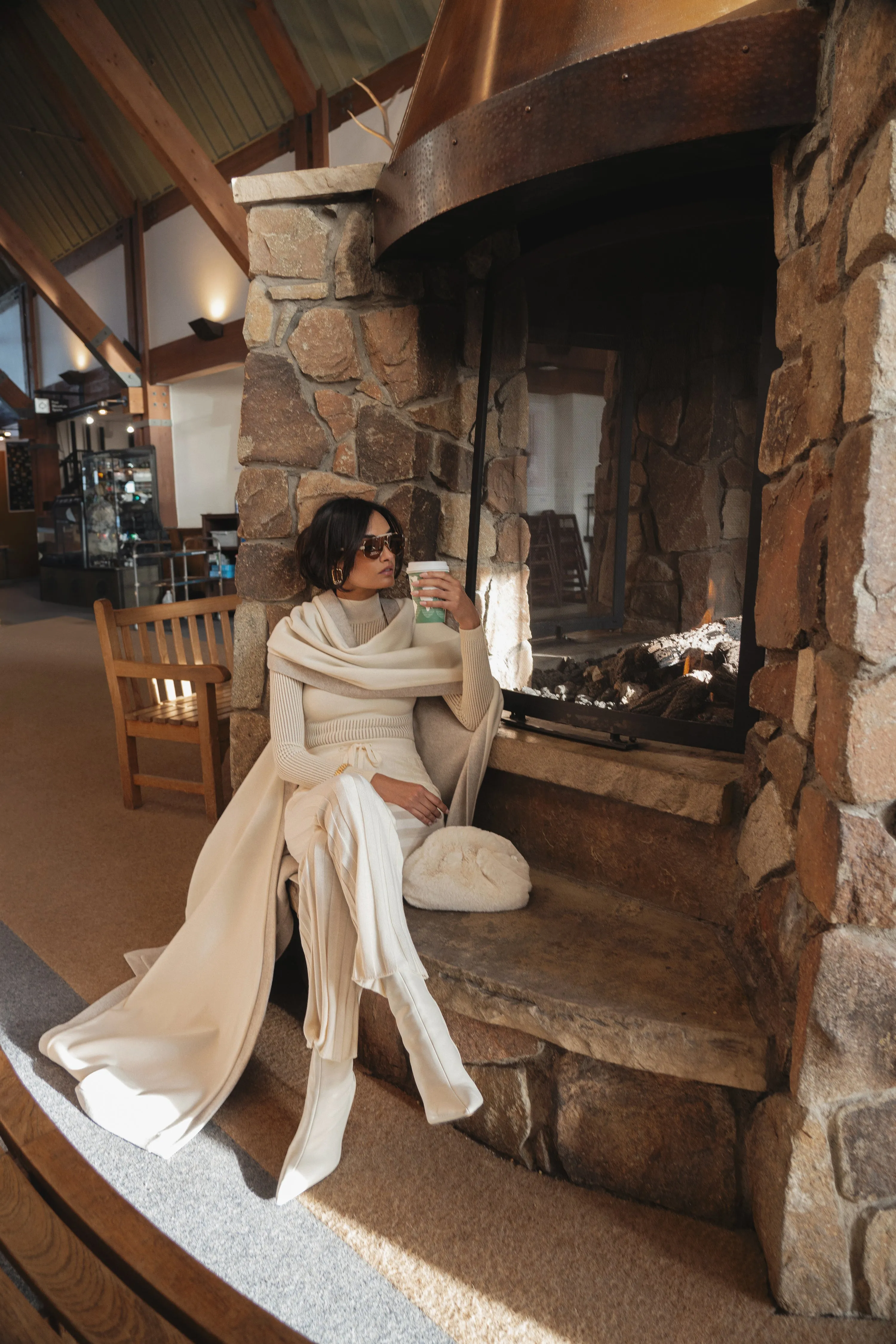 Ivory Park City Reversible Shawl