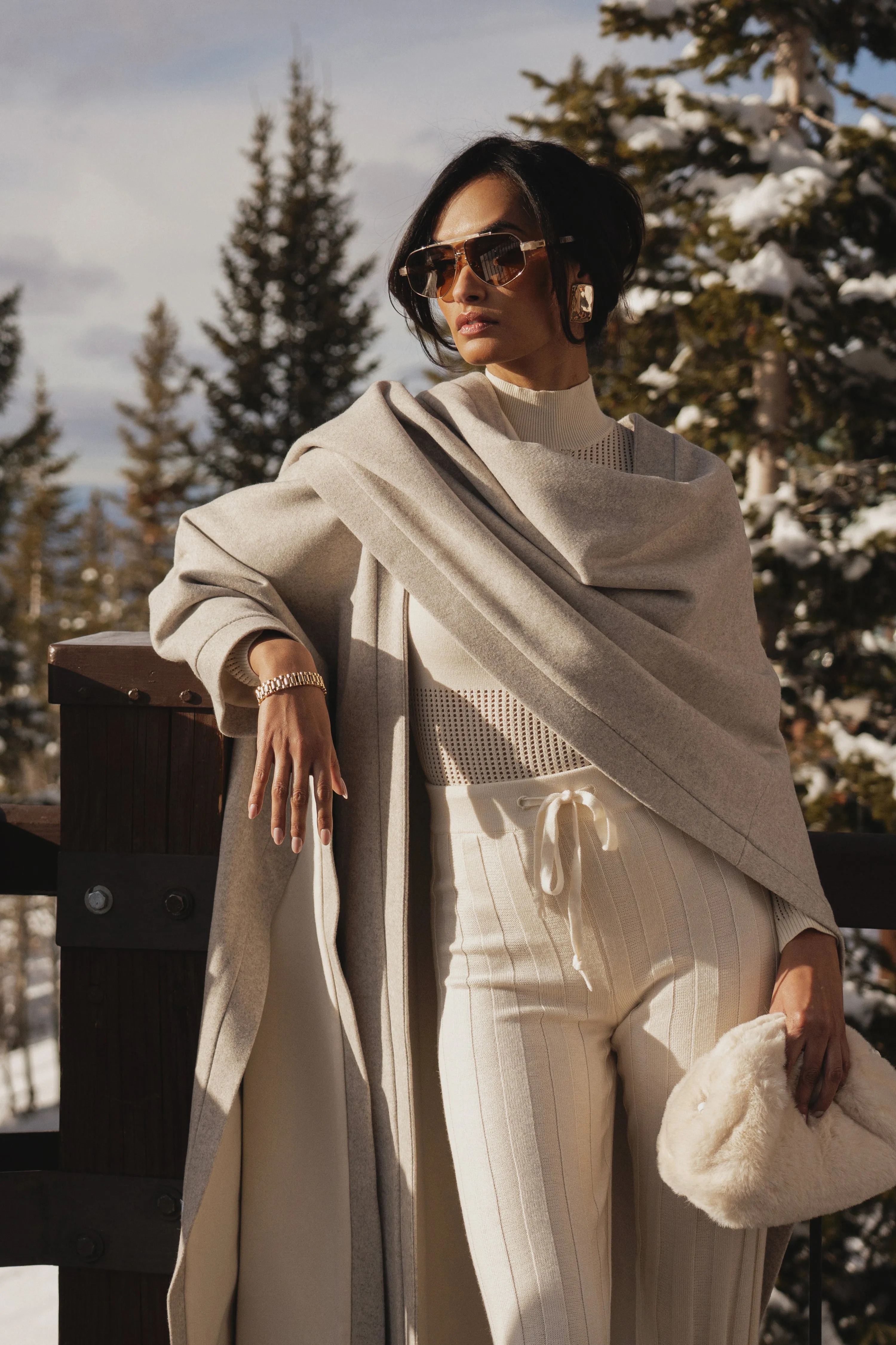 Ivory Park City Reversible Shawl