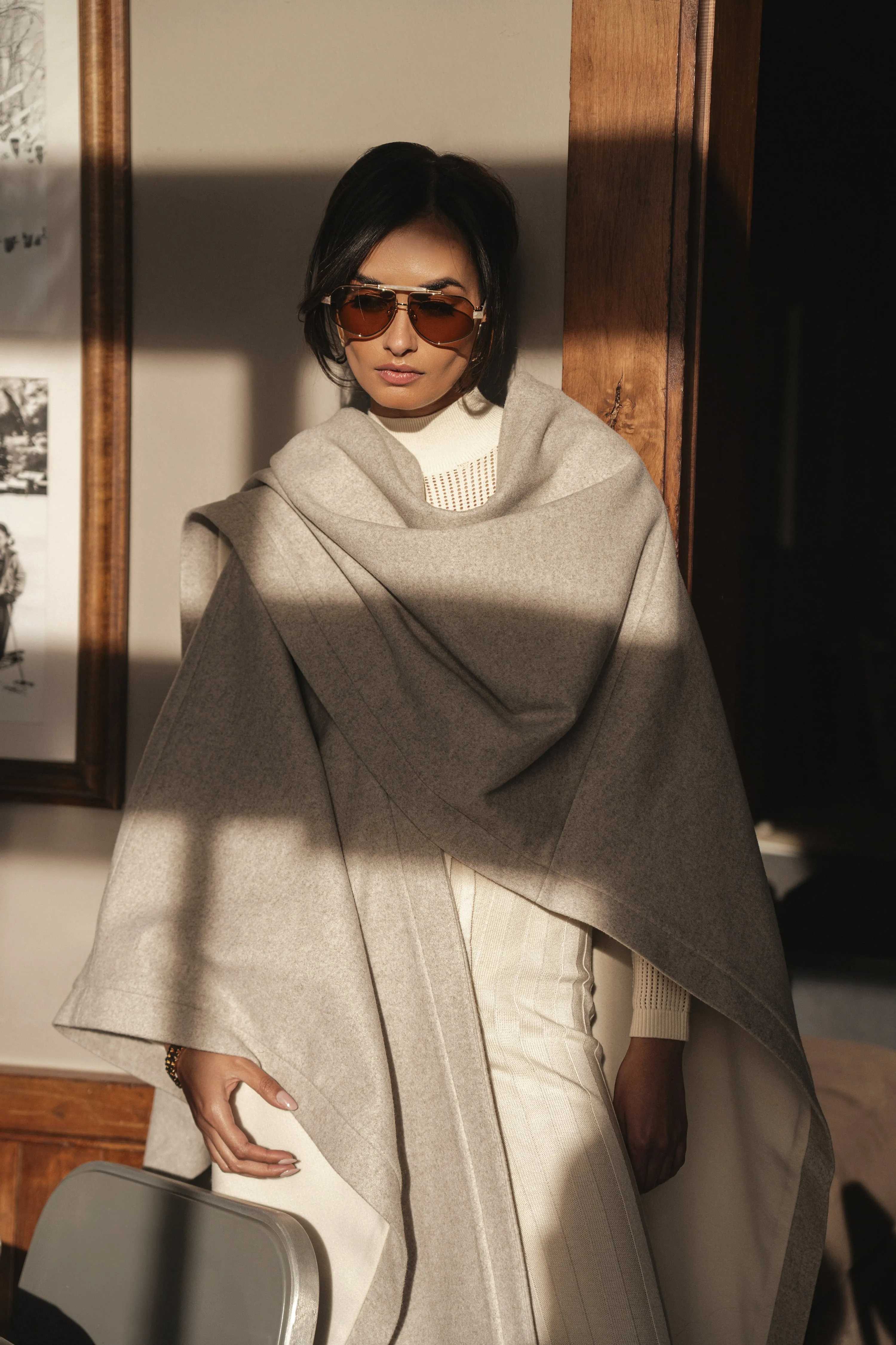 Ivory Park City Reversible Shawl