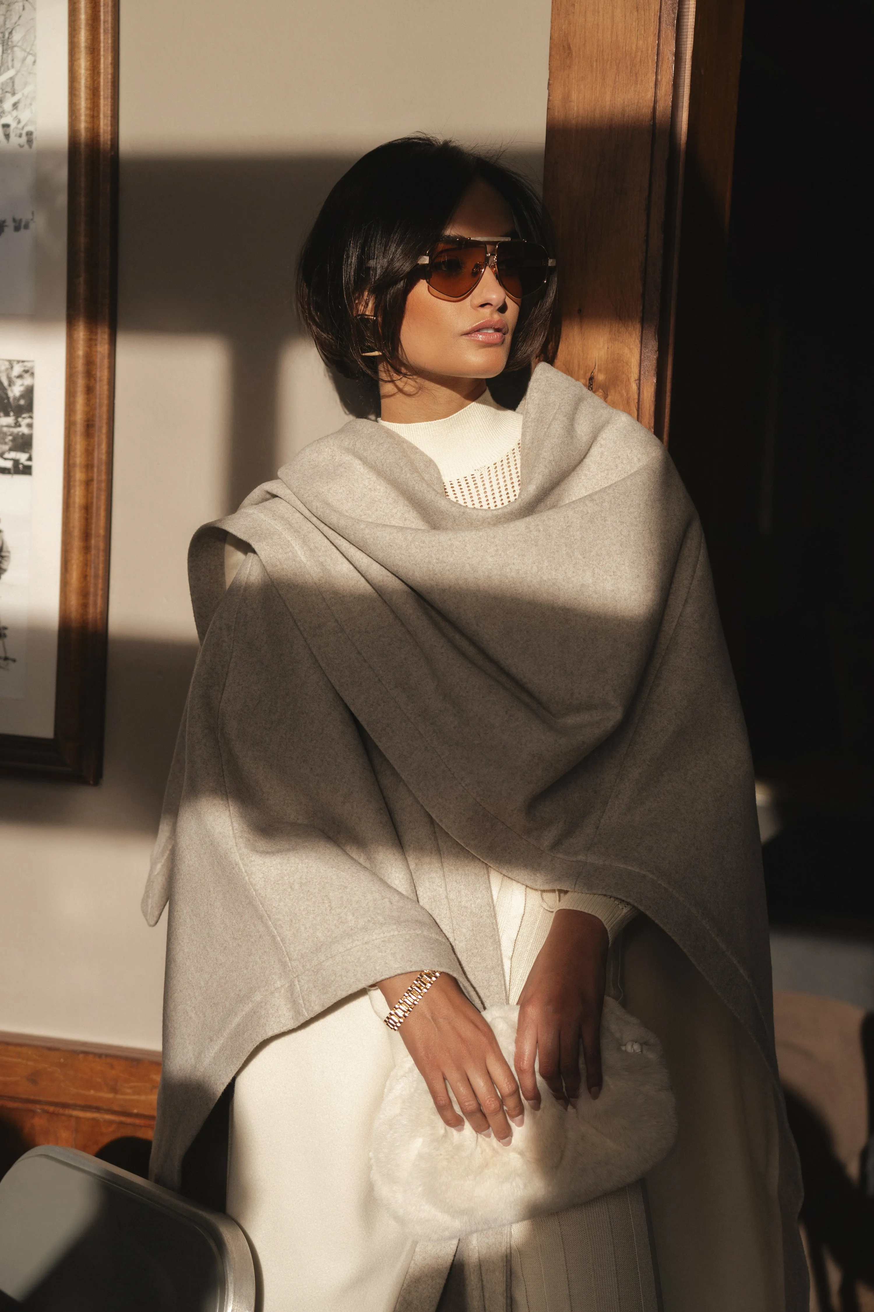 Ivory Park City Reversible Shawl