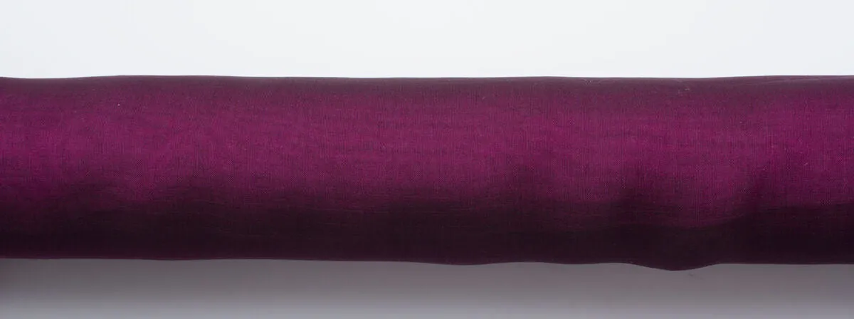 Plum Purple & Black Shot Silk Chiffon