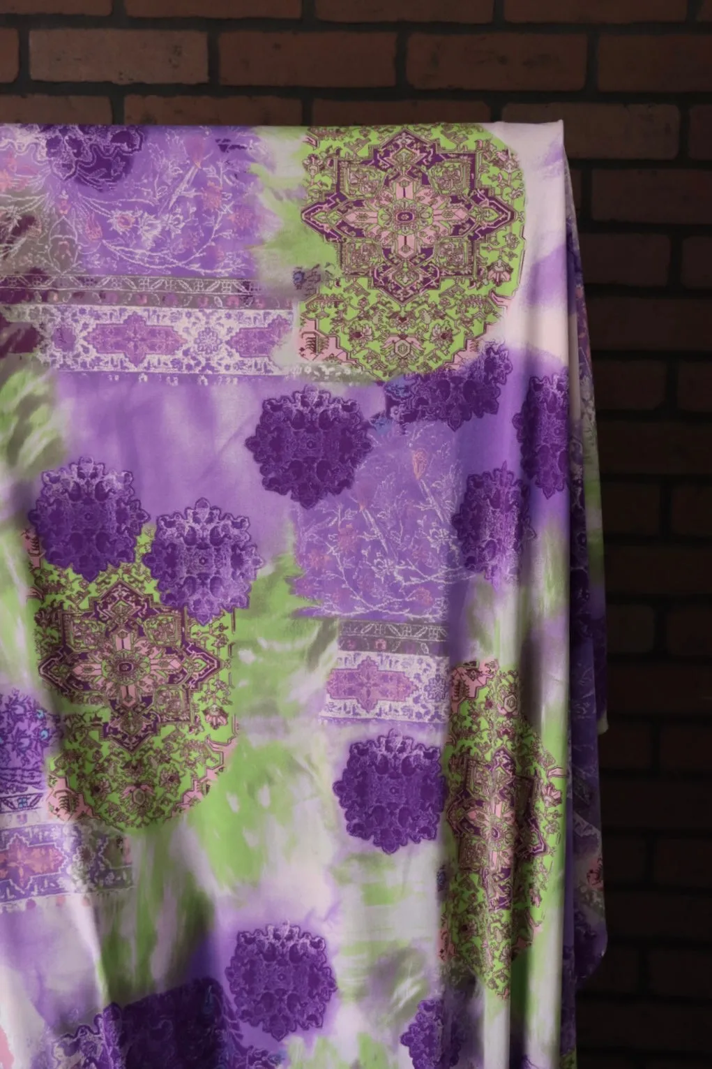 Shifting Mandalas 100% Silk Jersey