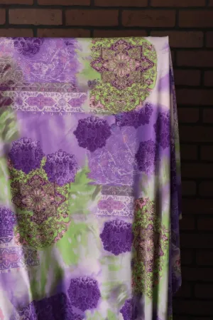 Shifting Mandalas 100% Silk Jersey