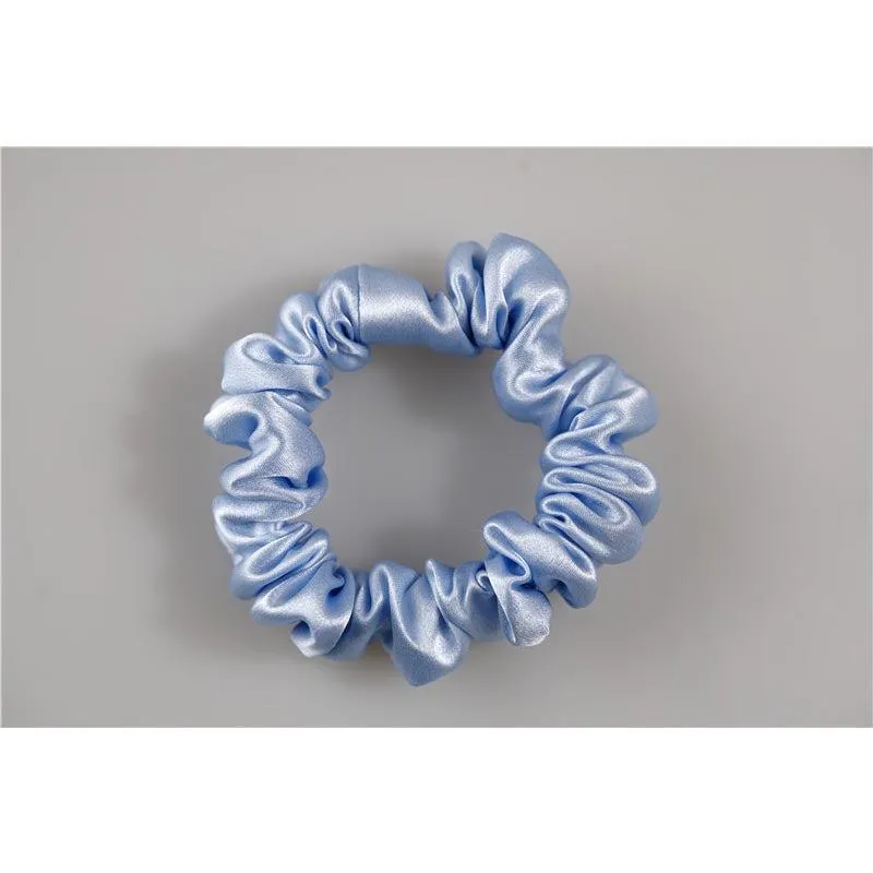Silk Scrunchies Classic Sky Blue