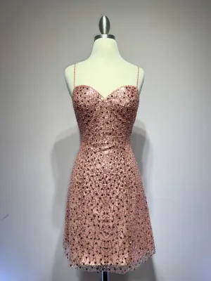 Sleeveless short prom dress