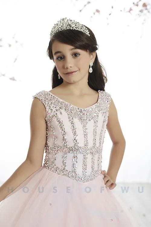 Soft Pink Tulle Princess Gown size 4