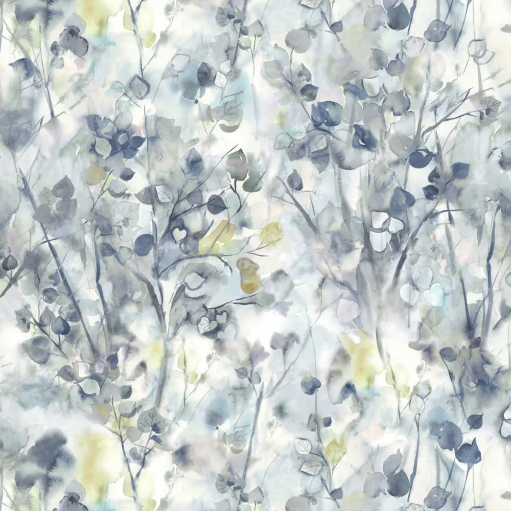 Sola Printed Linen Fabric (By The Metre) Granite