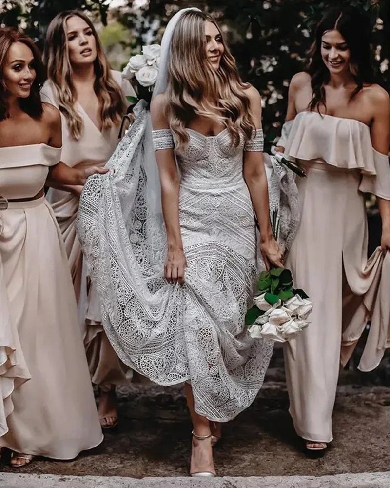 Sweetheart Wedding Dress With Detachable Sleeve