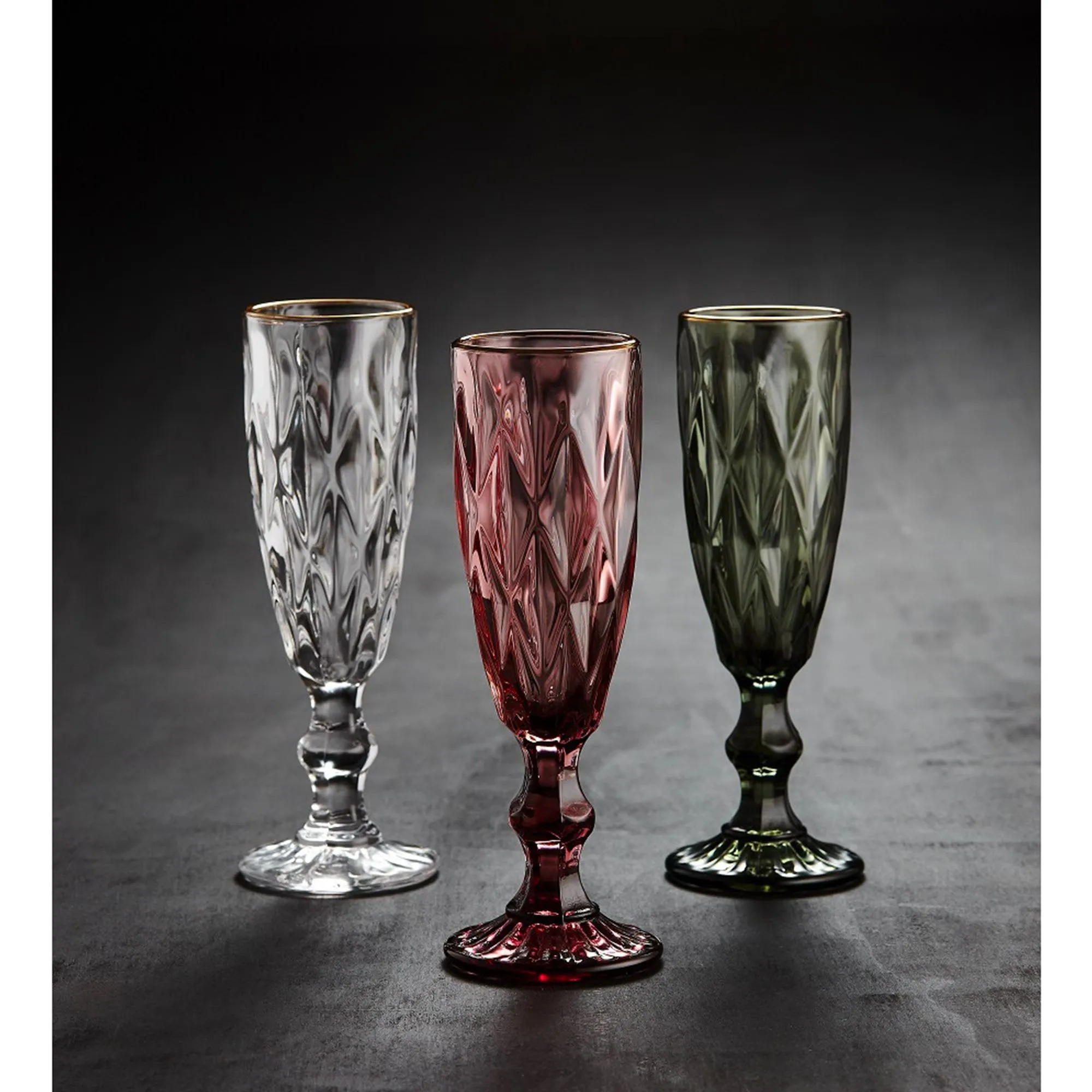 Tempa Ezra Champagne Glass Set of 2 Clear